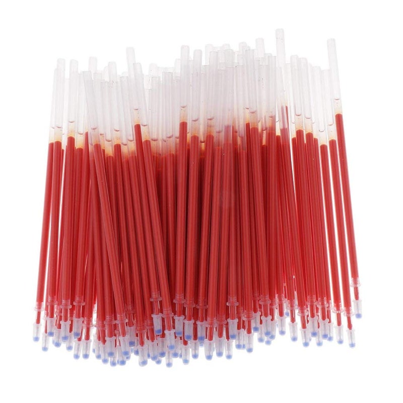 KODORIA 100pcs Gel Pen Refills 0.5mm Red - Gel, Rollerball - Fine Point - Image 1